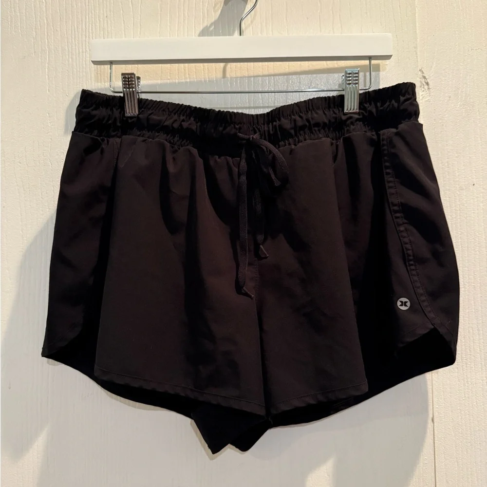 RBX Women's Black Athletic Shorts - Picture 1 of 3